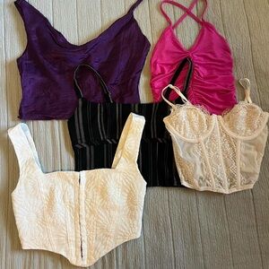 Going out tops style bundle (UO, Princess Polly, Zara, Whitefox)